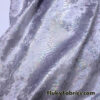 Iridescent Metallic Exotic Dragon Scales on Lilac Crushed Ice Velvet Fabric