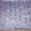 Iridescent Metallic Exotic Dragon Scales on Lilac Crushed Ice Velvet Fabric