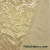 Zebra/Tiger Gold Metallic Foil on Gold Crushed Velvet Fabric