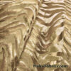 Zebra/Tiger Gold Metallic Foil on Gold Crushed Velvet Fabric