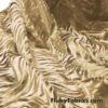 ZebraTiger Gold Metallic Foil on Gold Crushed Velvet Fabric @flukyfabrics