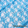 Azure Blue 4-Way Stretch Lace Fabric – Lightweight and Sheer