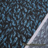 Blue Flame Print Power Mesh Fabric 4-Way Stretch Nylon Spandex