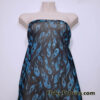 Blue Flame Print Power Mesh Fabric 4-Way Stretch Nylon Spandex