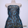 Blue Flame Print Power Mesh Fabric 4-Way Stretch Nylon Spandex