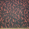 Orange Flame Print Power Mesh Fabric 4-Way Stretch Nylon Spandex