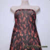 Orange Flame Print Power Mesh Fabric 4-Way Stretch Nylon Spandex