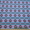 Pink Blue & Black Ethnic Stripe Rayon Spandex Knit Fabric