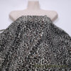 Small Leopard Print Faux Fur Fabric – Ivory Brown Black Short Pile Soft Fur