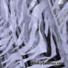 Zebra/Tiger Silver Metallic Foil on White Crushed Velvet Fabric