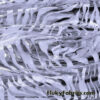 Zebra/Tiger Silver Metallic Foil on White Crushed Velvet Fabric