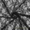 Black 4-Way Stretch Lace Fabric – Lightweight and Sheer