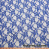 Dark Royal Blue 4-Way Stretch Lace Fabric – Lightweight and Sheer @flukyfabrics