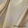 Gold Iridescent Hologram Spandex Fabric – Suncatcher Shiny 4-Way Stretch Nylon Spandex