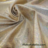 Gold Iridescent Hologram Spandex Fabric – Suncatcher Shiny 4-Way Stretch Nylon Spandex
