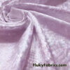 Iridescent on Pale Pink Exotic Dragon Scales Iridescent Metallic Foil on Crushed Ice Velvet
