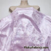 Iridescent on Pale Pink Exotic Dragon Scales Iridescent Metallic Foil on Crushed Ice Velvet