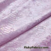 Iridescent on Pale Pink Exotic Dragon Scales Iridescent Metallic Foil on Crushed Ice Velvet @flukyfabrics