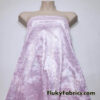 Iridescent on Pale Pink Exotic Dragon Scales Iridescent Metallic Foil on Crushed Ice Velvet