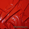 Rich Red Imitation Latex Fabric – Glossy Liquid Look with 4-Way Stretch
