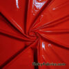 Rich Red Imitation Latex Fabric – Glossy Liquid Look with 4-Way Stretch