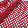 Ruby Red Color Big Hole Fishnet Fabric