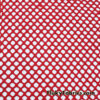 Ruby Red Color Big Hole Fishnet Fabric