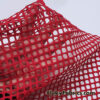 Ruby Red Color Big Hole Fishnet Fabric