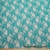 Sea Green 4-Way Stretch Lace Fabric - Lightweight and Sheer @flukyfabrics