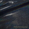 Black with Iridescent Hologram Foil Spandex Fabric: Suncatcher 4-Way Stretch