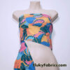 Colorful Tropical Leaves Print Nylon Spandex Fabric