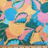 Colorful Tropical Leaves Print Nylon Spandex Fabric