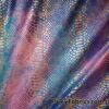 Cotton Candy Pink and Blue Tie Dye with Snake Metallic Foil Design Nylon Spandex