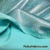 Light Aqua Iridescent Spandex Fabric: Suncatcher 4-Way Stretch
