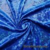 Royal Blue Ice Velvet with Mystique Iridescent Foggy Foil