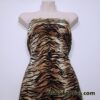Tiger Print Velvet Stretch Fabric