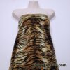 Tiger Print Velvet Stretch Fabric