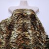 Tiger Print Velvet Stretch Fabric