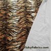 Tiger Print Velvet Stretch Fabric