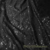 Black Sequin 2-Way Stretch Lightweight Poly Spandex Fabric