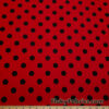 Red Polka Dot Poly Spandex Fabric