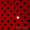 Red Polka Dot Poly Spandex Fabric