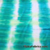 Tie Dye Holographic Mystique Spandex Fabric: Mermaid Aqua, Green, White, Blue, Lime and Pink