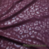 Wine Foil Leopard Poly Spandex Fabric