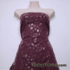 Wine Foil Leopard Poly Spandex Fabric