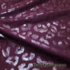 Wine Foil Leopard Poly Spandex Fabric