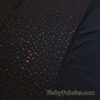 Black ITY Spandex with Red Metallic Sequins Dancewear Fabric