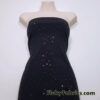 Black ITY Spandex with Red Metallic Sequins Dancewear Fabric