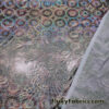 Holographic Animal Print Spandex Fabric Burgundy Gold Colorway Iridescent Foil