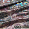 Holographic Animal Print Spandex Fabric Burgundy Gold Colorway Iridescent Foil